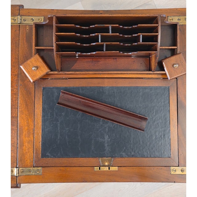 Auburn English Antique Metamorphic Mechanical Pop-Up Ladies Correspondence Table Work Stand For Sale - Image 8 of 12