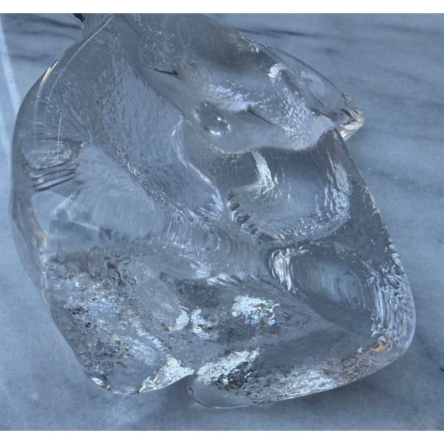 Mid-Century Modern Vintage Royal Krona Mats Jonasson 5” Swedish Crystal Koala Bear Paperweight Figurine For Sale - Image 3 of 7