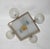Mid-Century Ceiling Light in Brass, Wood and Frosted Glass, 1950s For Sale - Image 4 of 15