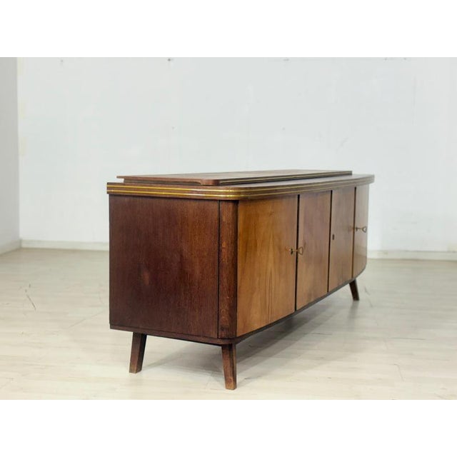 Mid-Century Sideboard in Wood with Gilt Details For Sale - Image 11 of 13