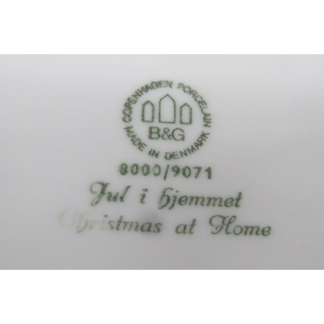 Bing and Grondahl 1971 Christmas at Home Denmark Porcelain Collector Plate 5166b For Sale In Miami - Image 6 of 11