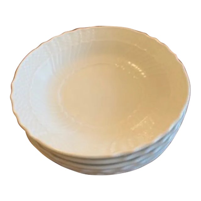 1950s Ginori White Bianco Fruit/Side Dishes For Sale