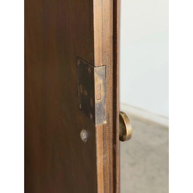 1960s Burl & Walnut Art Decor Armoire on Cabriole Legs For Sale - Image 9 of 17