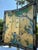 Vintage Chinese Four-Panel Chinoiserie Folding Screen With Raised Shell Birds & Gold Leaf For Sale - Image 4 of 8