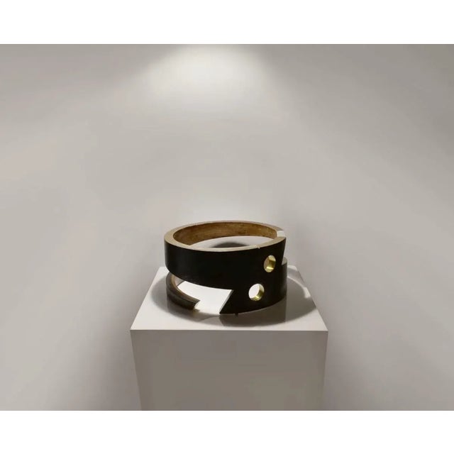 only great work from the collection Tubular Synergy 2009. Made of brass and reinforced mortar. Signed on the back plate....