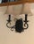 Tuscan Wrought Iron Double Light Wall Sconce For Sale - Image 3 of 6
