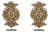 1820s French Brass Sculptures On Metal Stand - A Pair For Sale