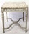 Late 19th Century 19th French Century Ivory Painted Center Table with Marble Top For Sale - Image 5 of 9