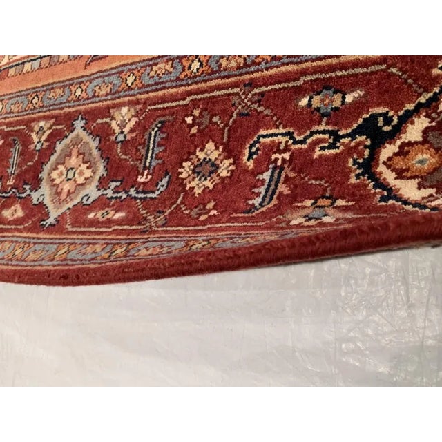 Traditional Pasargad Rust Fine Hand-Knotted Serapi Design 8' X 10'5" For Sale - Image 3 of 8
