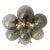 Sakura Polished Brass Smoky Globe Flush Mount by Fabio Ltd For Sale