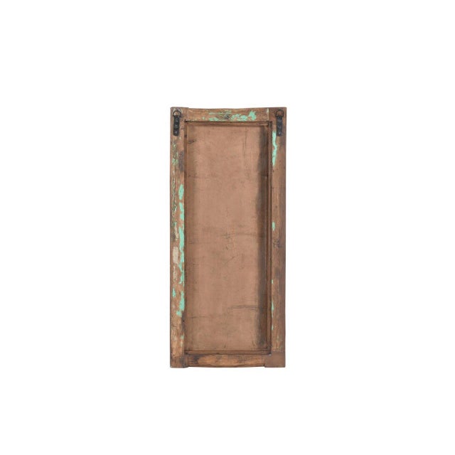 Vintage Indian Teakwood Mirror For Sale - Image 4 of 4