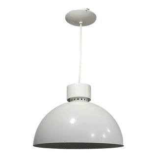 Mod 1970's Lightolier Pendant Dome Shade For Sale