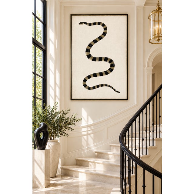 Not Yet Made - Made To Order 1782 Vintage Snake Art Print by Bhawani Das – Indian Natural History Wall Art - 36" X 54" For Sale - Image 5 of 10