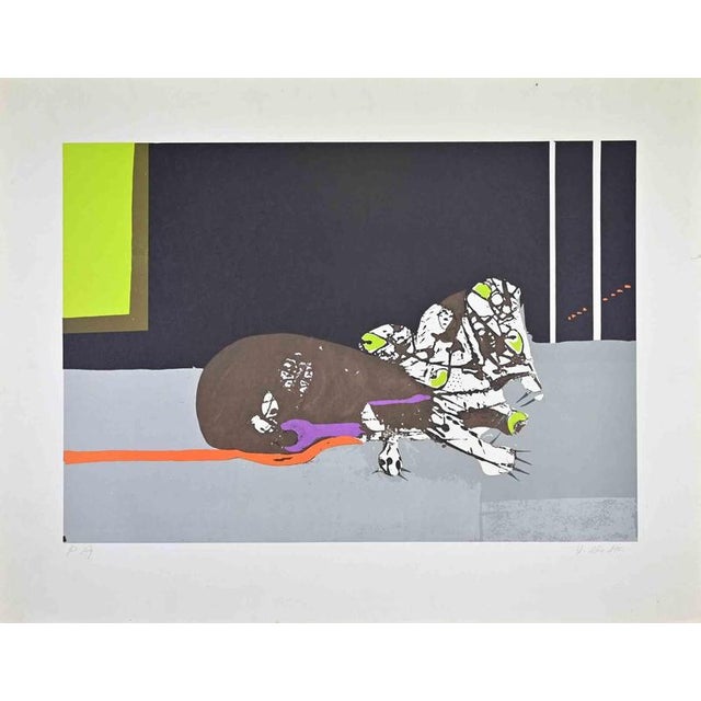 Lithograph on paper realized in 1970s. Hand signed in pencil. Artist proof our of an edition of 175. Very good condition....