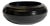 Art Deco English Black Glazed Stoneware Bowl by Doulton Lambeth, 1930s For Sale