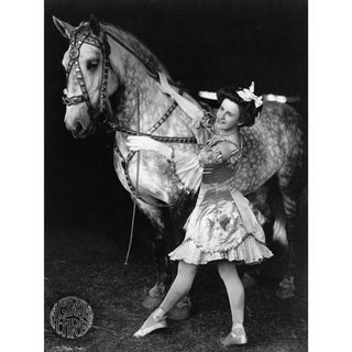 Late 18th-C. Circus Girl & Horse Photography For Sale