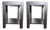 Custom Parsons Ebonized Maple Bedside Tables- A Pair For Sale