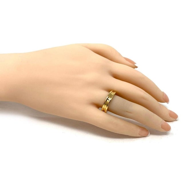 Contemporary Mid 20th Century Bvlgari B.Zero1 One Band Ring 18K Yellow Gold Size 51 US 5.5 For Sale - Image 3 of 6