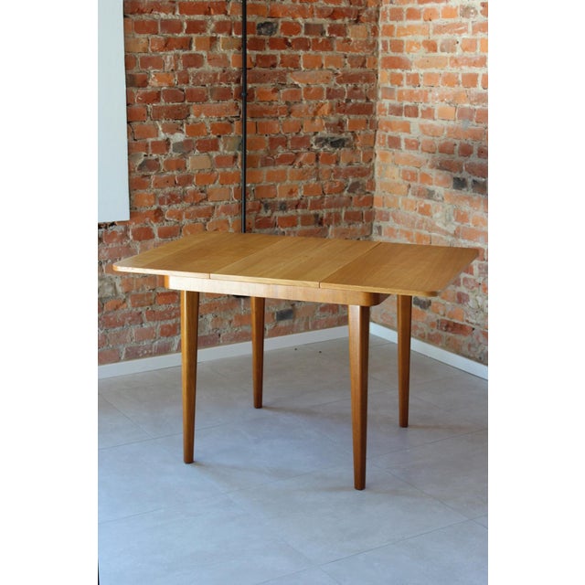 Mid-Century Extendable Dining Table in Oak from Jitona, Former Czechoslovakia, 1968 For Sale - Image 10 of 15