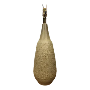 1960s Tall Lee Rosen for Design Technics Textured Pottery Lamp