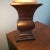 Transitional 1980s Bloomingdales Copper Patina Baluster Style Wood Table Lamp For Sale - Image 3 of 9