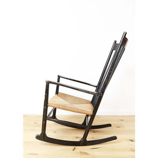 Rocking Chair J16 by Hans Wegner for FDB Møbler, 1944 For Sale - Image 17 of 17