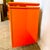 1980s Postmodern Chinoiserie Orange Lacquer Laminate Credenza For Sale - Image 9 of 9
