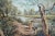 American Afternoon Swim, Mid Century Figurative Landscape by H. Milton Snyder For Sale - Image 3 of 7