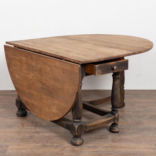 19th Century Swedish Pine Drop-Leaf Gate Leg Table For Sale - Image 17 of 17