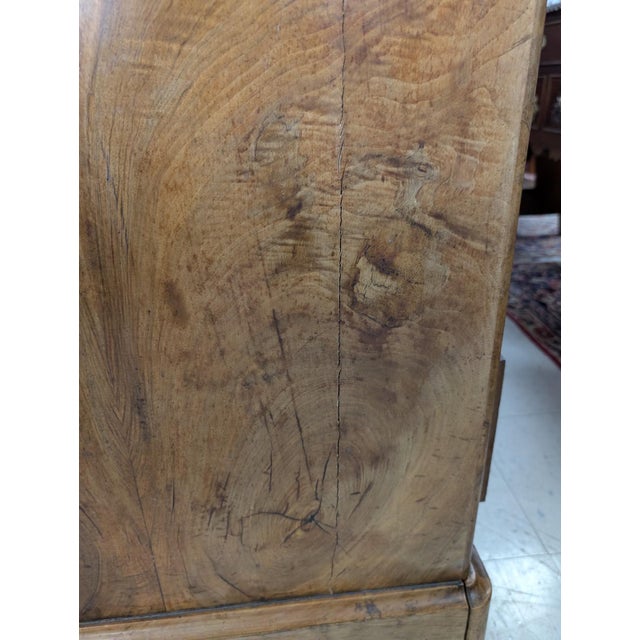 Antique French Louis Philippe Burl Walnut Marble-Top Commode, Circa 1850’s For Sale - Image 11 of 12