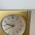 Vintage Hollywood Regency Brass Glass Table Clock from Kienzle, Germany, 1960s For Sale - Image 9 of 16