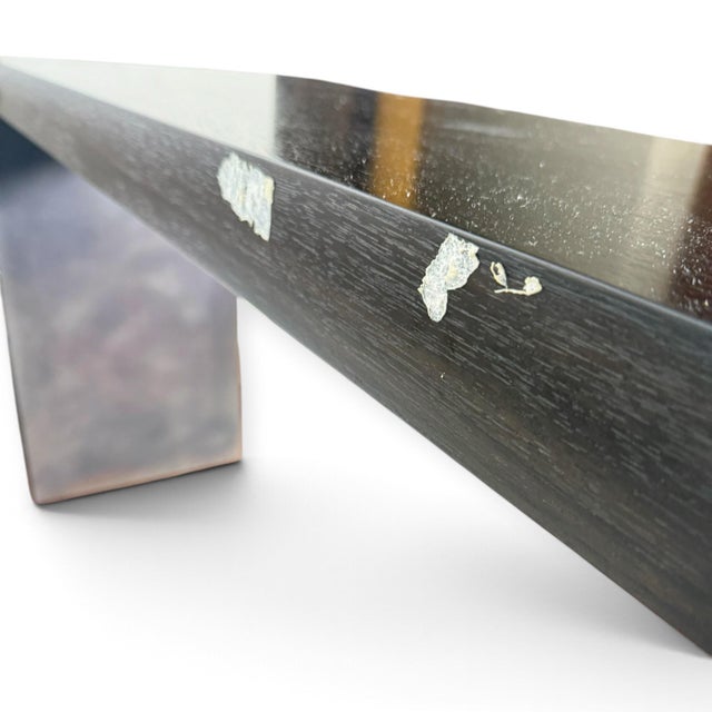 Black Christian Liaigre Iron and Oak Console For Sale - Image 8 of 8