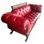 Red 1960s Old Hickory Tannery Red Tufted-Leather Loveseat For Sale - Image 8 of 11