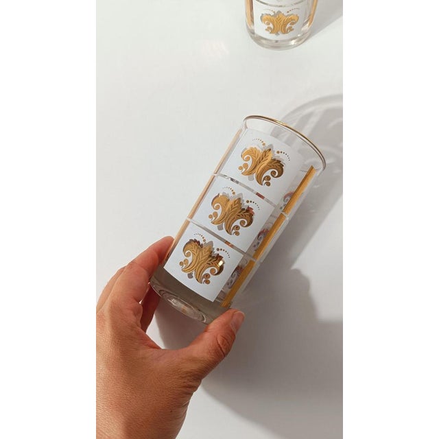 We are pleased to offer for sale a highly decorative set of vintage glasses dating from around the 1950s. The set includes...