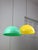 Mid-Century Modern Mid-Century Italian Brass and Acrylic Glass Pendant Lamp For Sale - Image 3 of 18