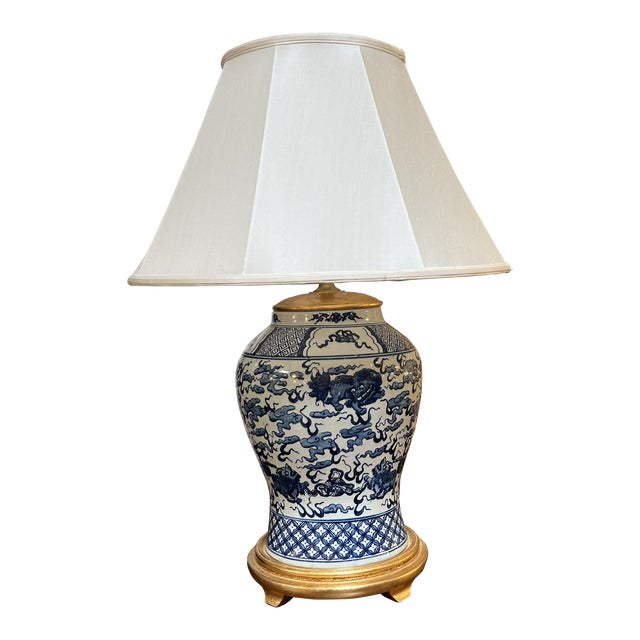 Ralph Lauren Foo Dog Porcelain Chinoiserie Table Lamp Chairish