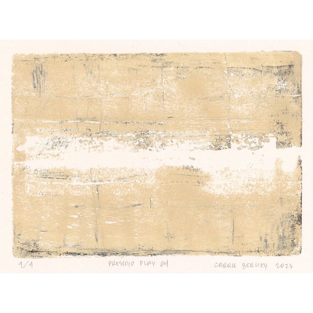 Not Yet Made - Made To Order Presidio Play 3-4 Set (2) 34*48 Original Abstract Art Upstretched Canvas Painting by Carrie Bergey - Black, White, Beige For Sale - Image 5 of 6