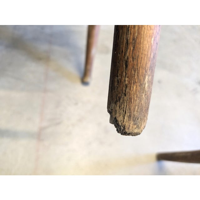 Antique Pressed Back Spindle Chairs - A Pair For Sale - Image 11 of 11