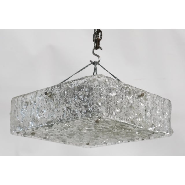 Italian 1980s Italian Glass Flush Mount For Sale - Image 3 of 5