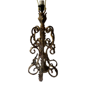 Vintage Scrolling Acanthus Leaf Italiante Lamp