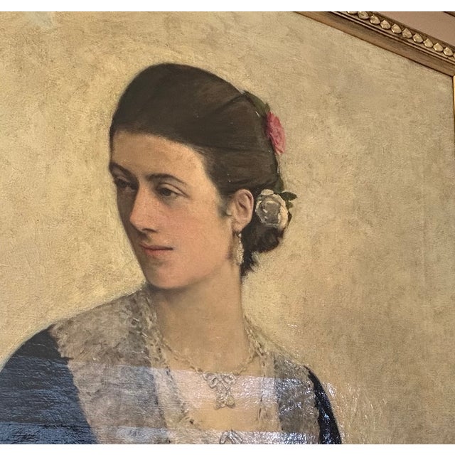 Portraiture Enoch Seeman's "Portrait of a Lady From Boston" c.1730 For Sale - Image 3 of 4