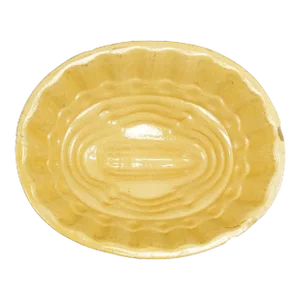 Large Victorian Corn Food Mold Yellow Ware C 1900
