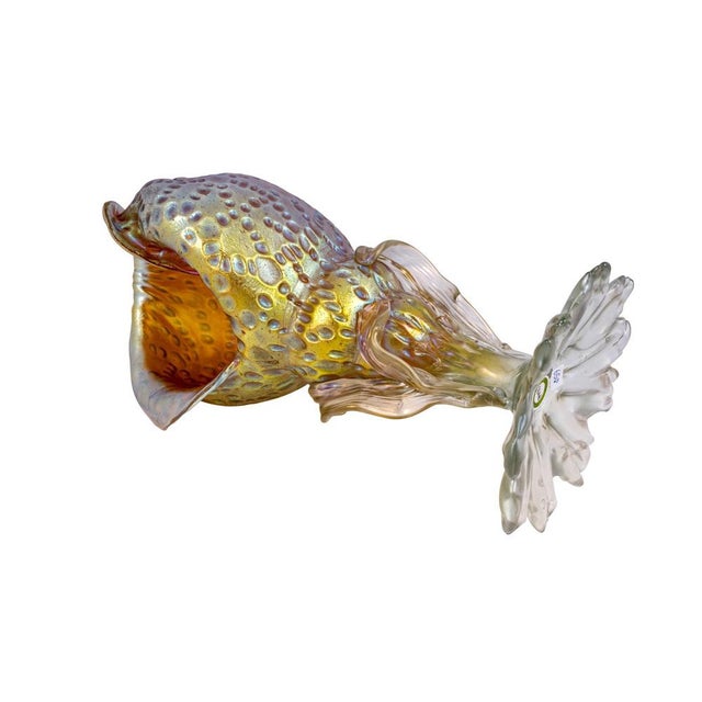 Art Nouveau Austrian Iridescent Conch Shell Glass Vase from Johann Loetz Witwe, 1902 For Sale - Image 5 of 8