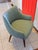 Lovely refurbished MCM tub chair. Upholstery fabric is durable and a green tweed with some gold tones. This chair will add...
