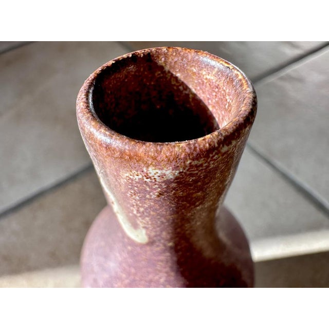 Studio Ceramic Art Bottle Vase from WGP Silberdistel, West Germany, 1960s For Sale - Image 11 of 13