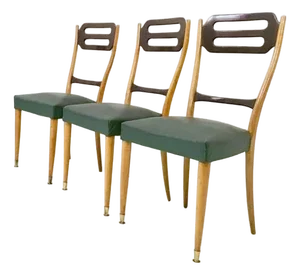 Vintage Dining Chairs Set of 3