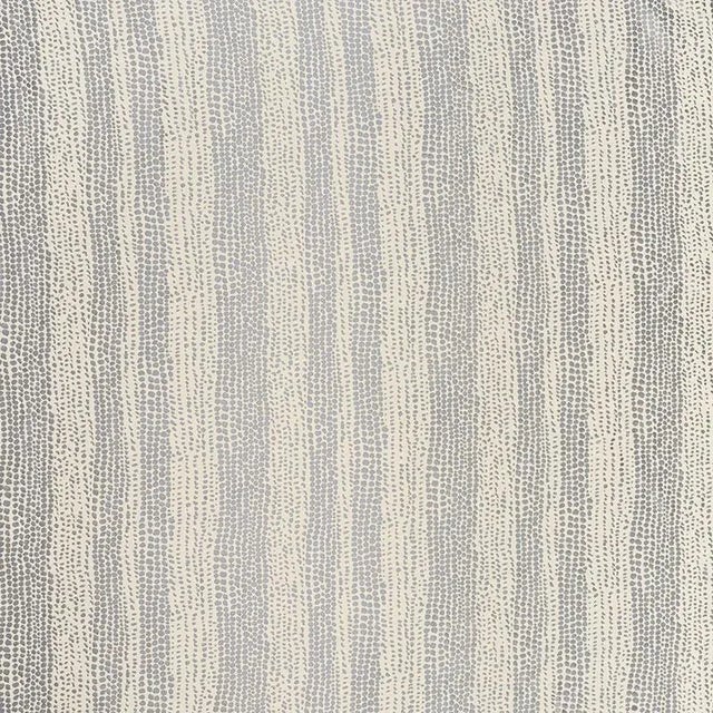 Abstract Sample - Schumacher Glamourpuss Fabric in Pewter For Sale - Image 3 of 3