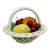 Vintage 1970’s Italian Ceramic, Majolica Fruit Basket, in the Style of Bassano For Sale