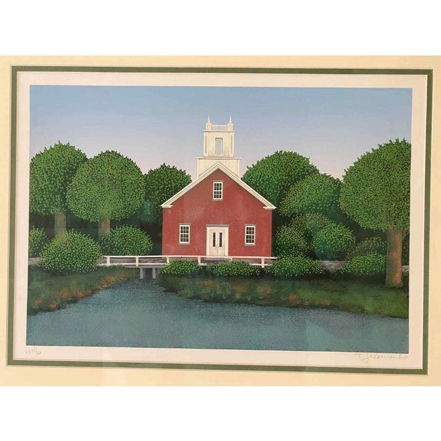 Theodore Jeremenko "Harrisville" Serigraph on paper Signed to the lower right Numbered HC 13 of an edition of 30 Rives...