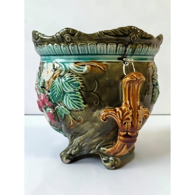 Art Nouveau Earthenware Cachepot from Onnaing, 1890s For Sale - Image 5 of 10